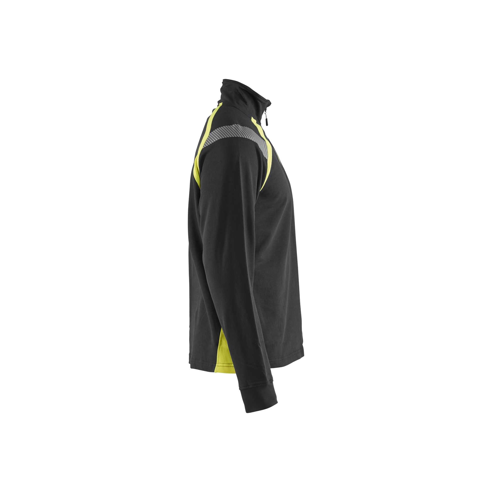 BLAKLADER 34321158 Hi Vis Reflective Half-zip Work Sweatshirt MEN - 100% Cotton